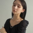ココシュニック オンキッチュ(COCOSHNIK ONKITSCH)のシルバー デザインチェーン フラットケーブルネックレス（55cm）7