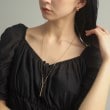 ココシュニック オンキッチュ(COCOSHNIK ONKITSCH)のシルバー スロープカットバーネックレス GP10