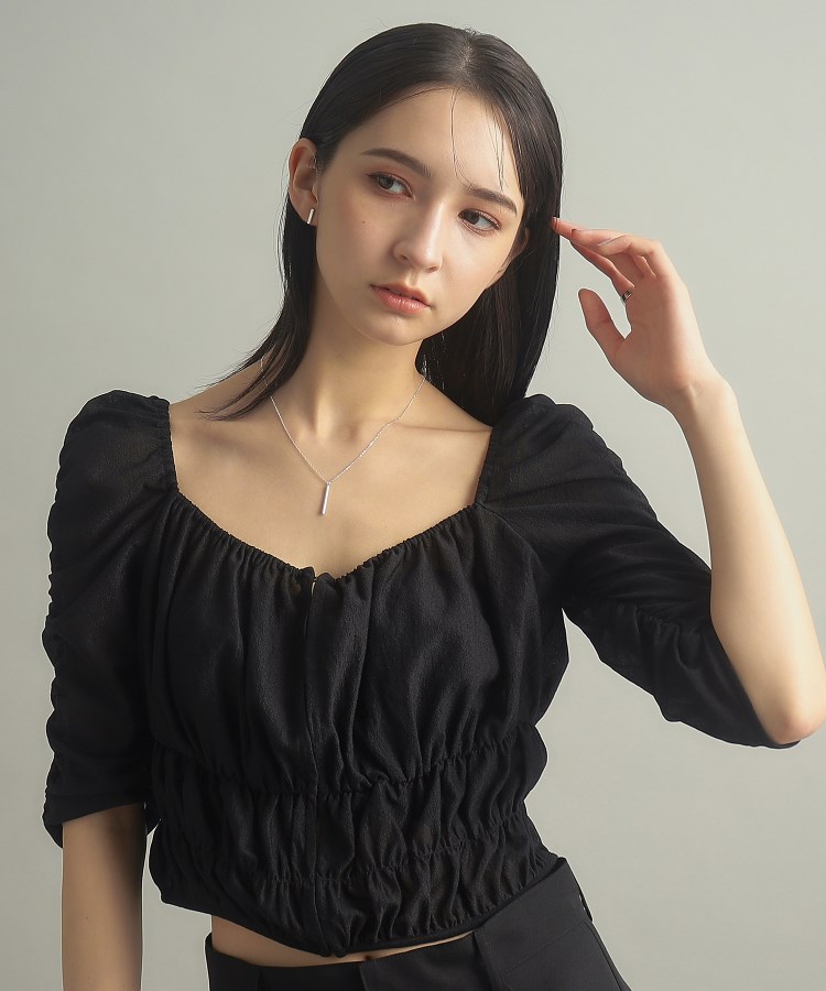 ココシュニック オンキッチュ(COCOSHNIK ONKITSCH)のシルバー オーバルバーネックレス7