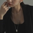 ココシュニック オンキッチュ(COCOSHNIK ONKITSCH)のシルバー ホロウオーバルシェイプネックレスL9