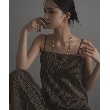 ココシュニック オンキッチュ(COCOSHNIK ONKITSCH)のシルバー ミックスチェーン カーブ・ベネチアンネックレス GP7