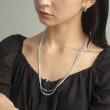 ココシュニック オンキッチュ(COCOSHNIK ONKITSCH)のシルバー ミックスチェーン カーブ・ベネチアンネックレス9