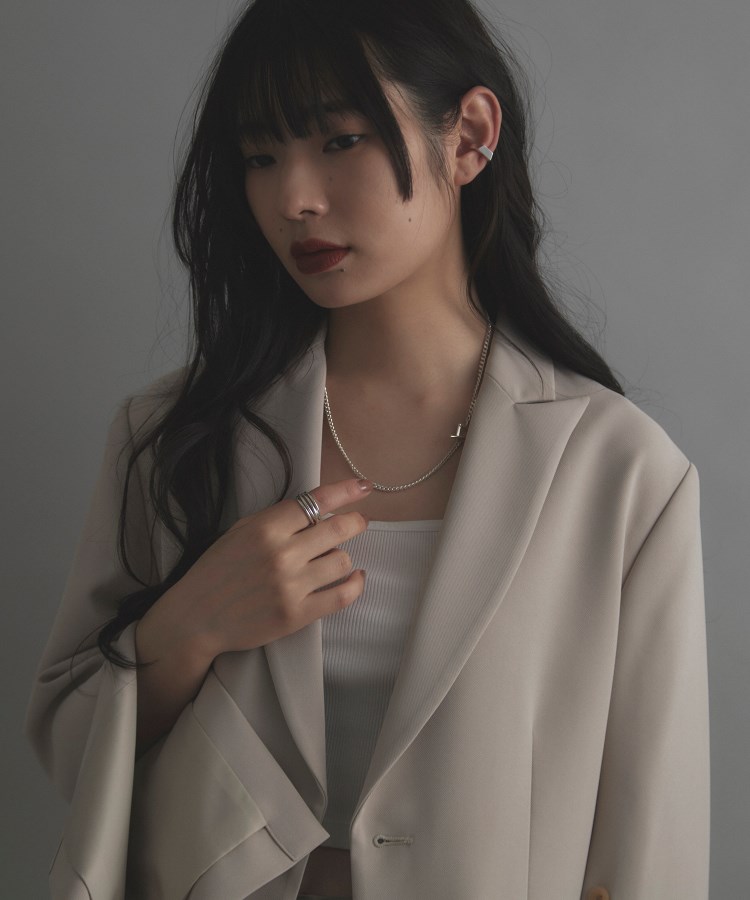 ココシュニック オンキッチュ(COCOSHNIK ONKITSCH)のシルバー ペンタゴンイヤーカフ6