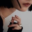 ココシュニック オンキッチュ(COCOSHNIK ONKITSCH)のシルバー ホロウボール ネックレスS9