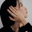 ココシュニック オンキッチュ(COCOSHNIK ONKITSCH)のシルバー ダブルカーブチェーンモチーフリング7
