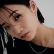ココシュニック オンキッチュ(COCOSHNIK ONKITSCH)のシルバー チェーンピアス ボールループ10