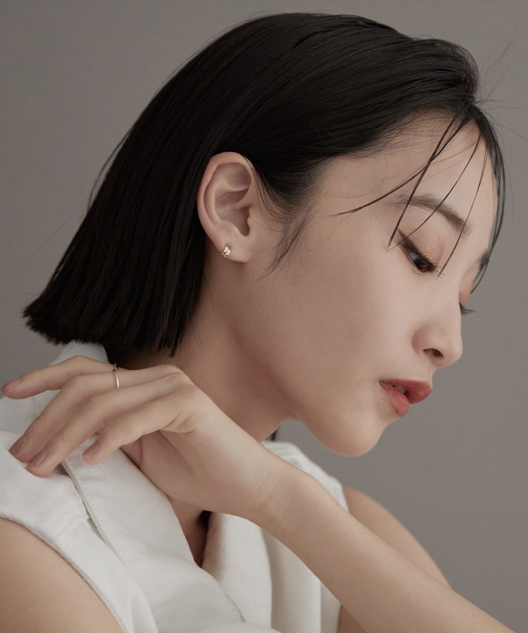 ココシュニック オンキッチュ(COCOSHNIK ONKITSCH)のK10ダブルアーチピアス8