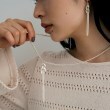 ココシュニック オンキッチュ(COCOSHNIK ONKITSCH)のシルバー カーブチェーンモチーフフリンジネックレス9