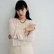 ココシュニック オンキッチュ(COCOSHNIK ONKITSCH)のシルバー カーブチェーンアシンメトリードレープネックレス GP6