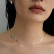 ココシュニック オンキッチュ(COCOSHNIK ONKITSCH)のシルバー デザインチェーン デュアルペタルネックレス8