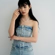 ココシュニック オンキッチュ(COCOSHNIK ONKITSCH)のシルバー カーブチェーンアシンメトリードレープブレスレット6