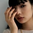 ココシュニック オンキッチュ(COCOSHNIK ONKITSCH)のシルバー カーブチェーンモチーフリング GP7