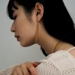 ココシュニック オンキッチュ(COCOSHNIK ONKITSCH)のシルバー カーブチェーンフリンジピアス GP7