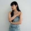 ココシュニック オンキッチュ(COCOSHNIK ONKITSCH)のシルバー カーブチェーンミックスフリンジイヤカフ6