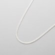 ココシュニック オンキッチュ(COCOSHNIK ONKITSCH)のシルバー デザインチェーン フラットスネークネックレスM（60cm）2