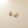 ココシュニック オンキッチュ(COCOSHNIK ONKITSCH)のK10トリプルリッジピアス イエローゴールド(100)