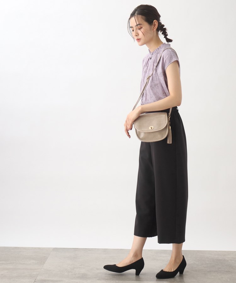 ◇【洗える】定番キレイ見えベーシックワイドパンツ（6～9分丈
