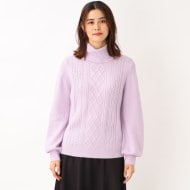 ニット オフタートルケープニットプルオーバー