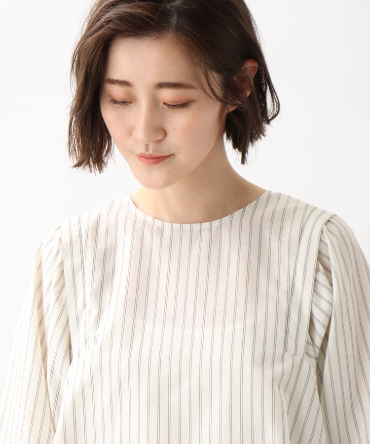 ◇【洗える】麻混ウイングスリーブブラウス（シャツ・ブラウス