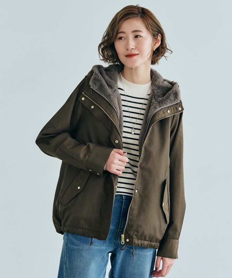 美人百花11月号掲載】3WAYでロングシーズン活躍する!フェイクファー 美人百花11月号掲載】3WAYでロングシーズン活躍する!フェイクファー