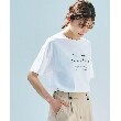 グローブ(grove)の夏に嬉しい！ひんやりロゴプリント半袖Tシャツ オフホワイト(003)