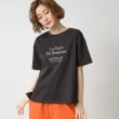 グローブ(grove)の夏に嬉しい！ひんやりロゴプリント半袖Tシャツ スミクロ(014)