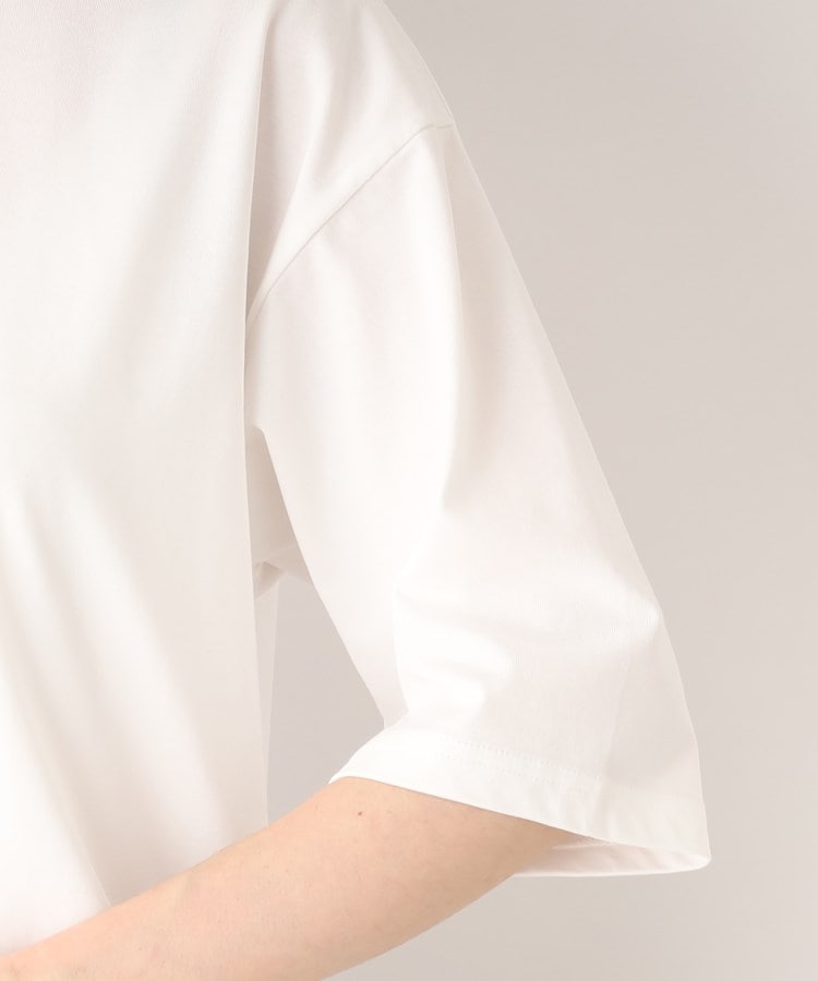 グローブ(grove)の二の腕が隠れるうれしい5分袖デザインプリントTシャツ41