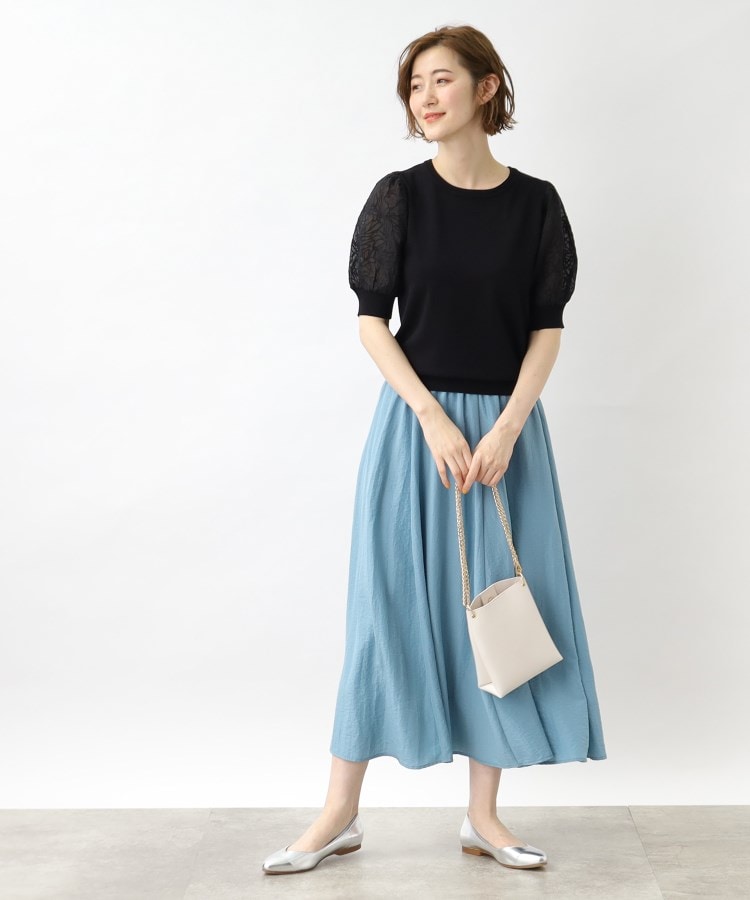 かわいくきらめく!袖刺繍ニットプルオーバー(ニット/セーター