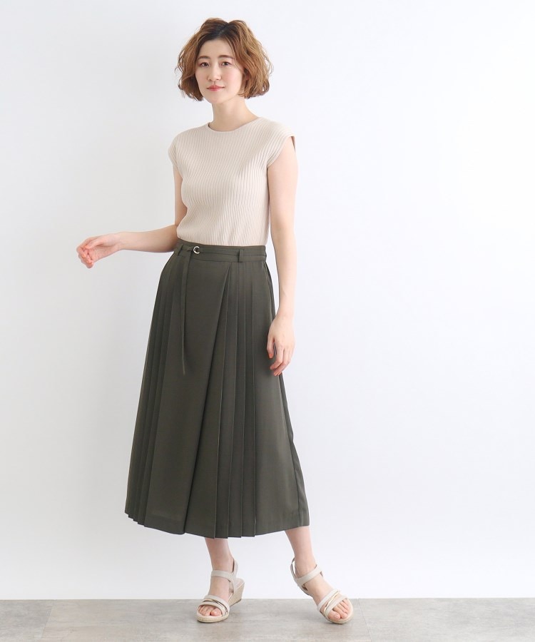 グローブ(grove)のスカート見えプリーツパンツ8