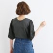 グローブ(grove)の＜接触冷感・UVカット・前後2WAY＞異素材スリーブプルオーバー18