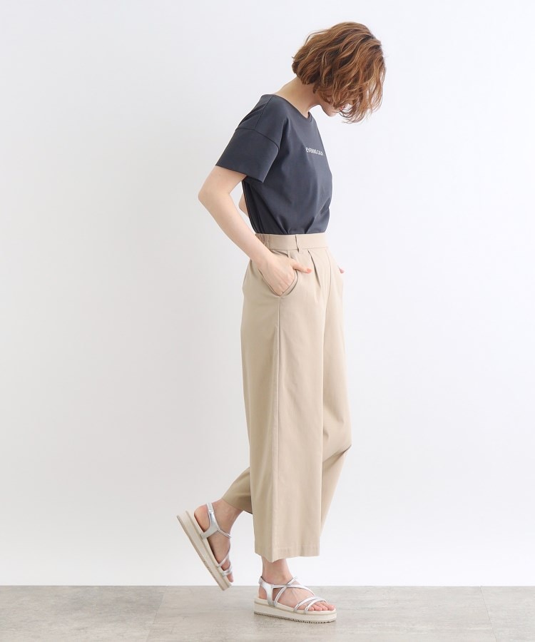 接触冷感・多サイズ>サマーハイパーストレッチクロップドワイド 接触冷感・多サイズ>サマーハイパーストレッチクロップドワイド