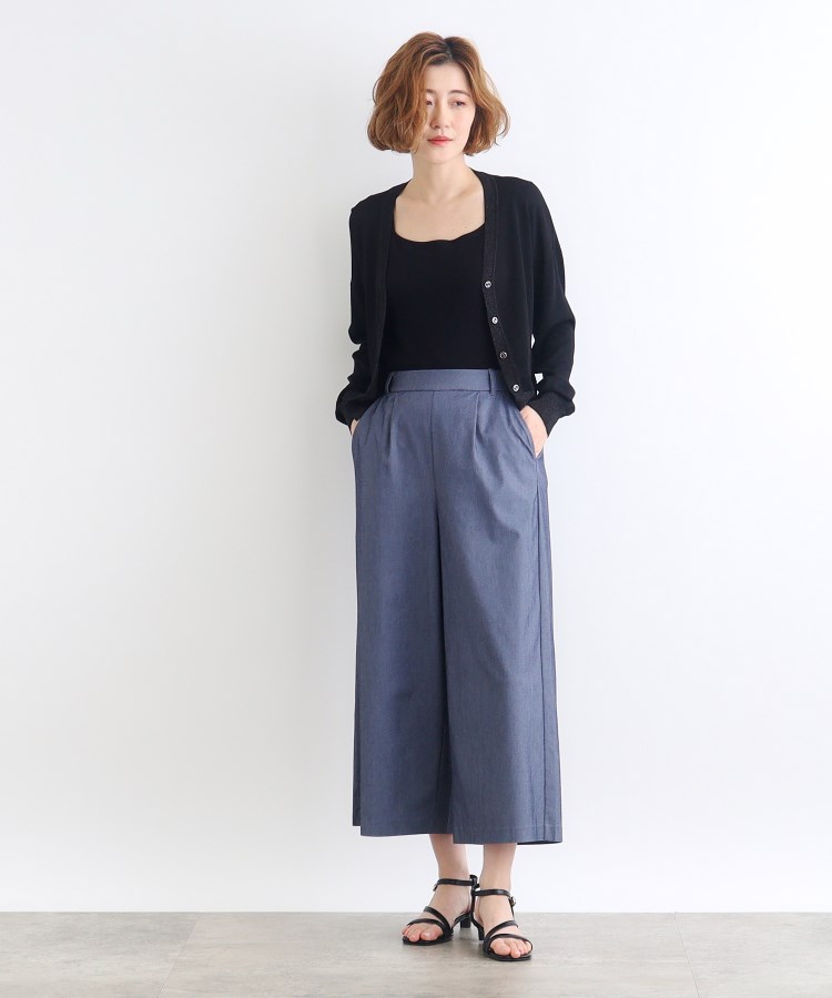 接触冷感・多サイズ>サマーハイパーストレッチクロップドワイド 接触冷感・多サイズ>サマーハイパーストレッチクロップドワイド