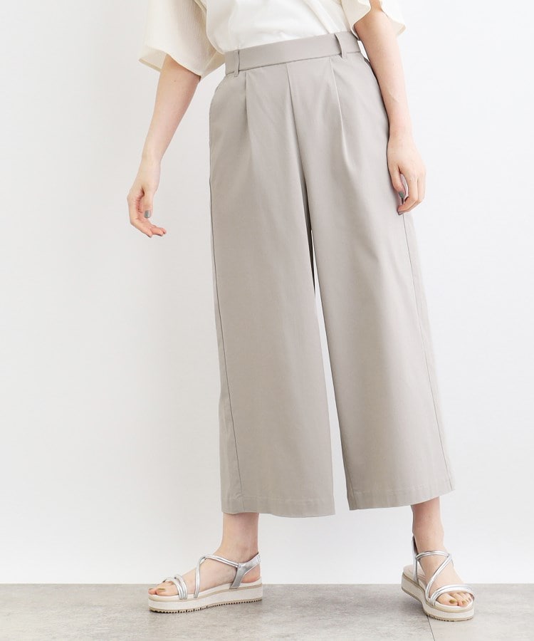 接触冷感・多サイズ>サマーハイパーストレッチクロップドワイド 接触冷感・多サイズ>サマーハイパーストレッチクロップドワイド