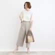 グローブ(grove)の＜接触冷感・多サイズ＞サマーハイパーストレッチクロップドワイドパンツ20
