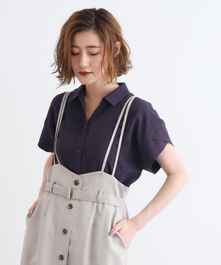 グローブ(grove)のサッカーギンガムスキッパーシャツ6