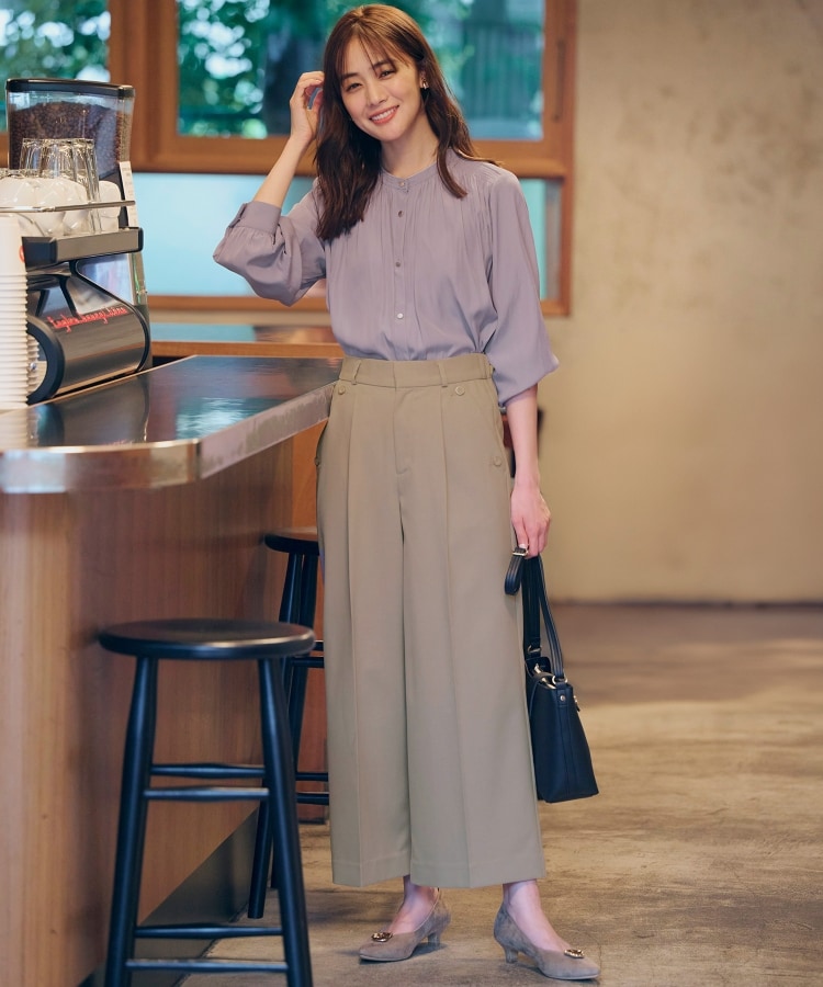 グローブ(grove)の2WAYストレッチワイドパンツ10