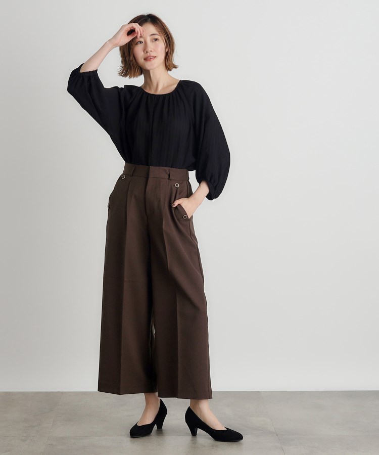 グローブ(grove)の2WAYストレッチワイドパンツ22