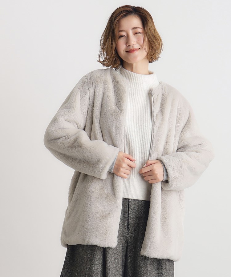 期間限定20%OFF/ デリケート 生地 フェイクファー/ロング 期間限定20%OFF/ デリケート 生地 フェイクファー/ロング