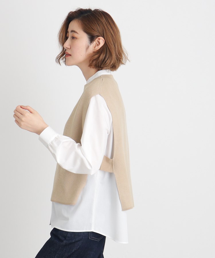 ベスト×シャツSET(トップス+インナーセット) | grove ベスト×シャツSET(トップス+インナーセット) | grove