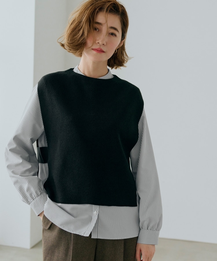 ベスト×シャツSET(トップス+インナーセット) | grove ベスト×シャツSET(トップス+インナーセット) | grove