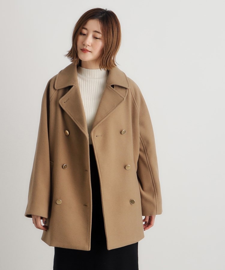 スタイルブロック STYLEBLOCK メルトンタイトショート丈Pコート