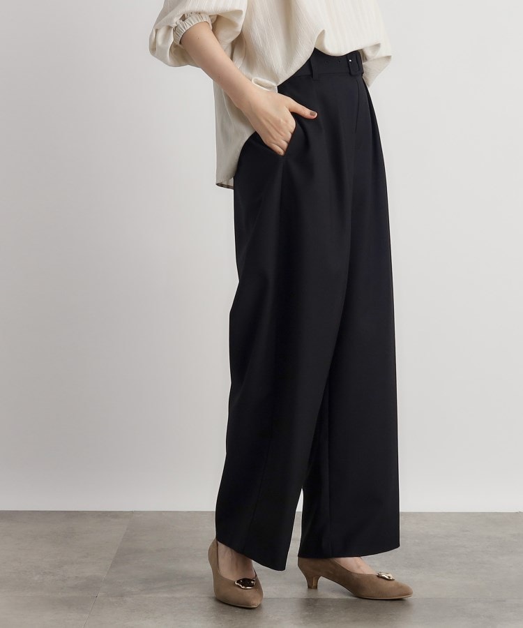 グローブ(grove)のくるみバックルワイドパンツ7