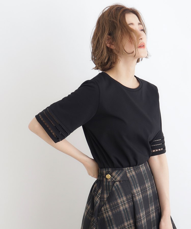 グローブ(grove)の【洗える・接触冷感・UV】袖刺繍デザインTシャツ6