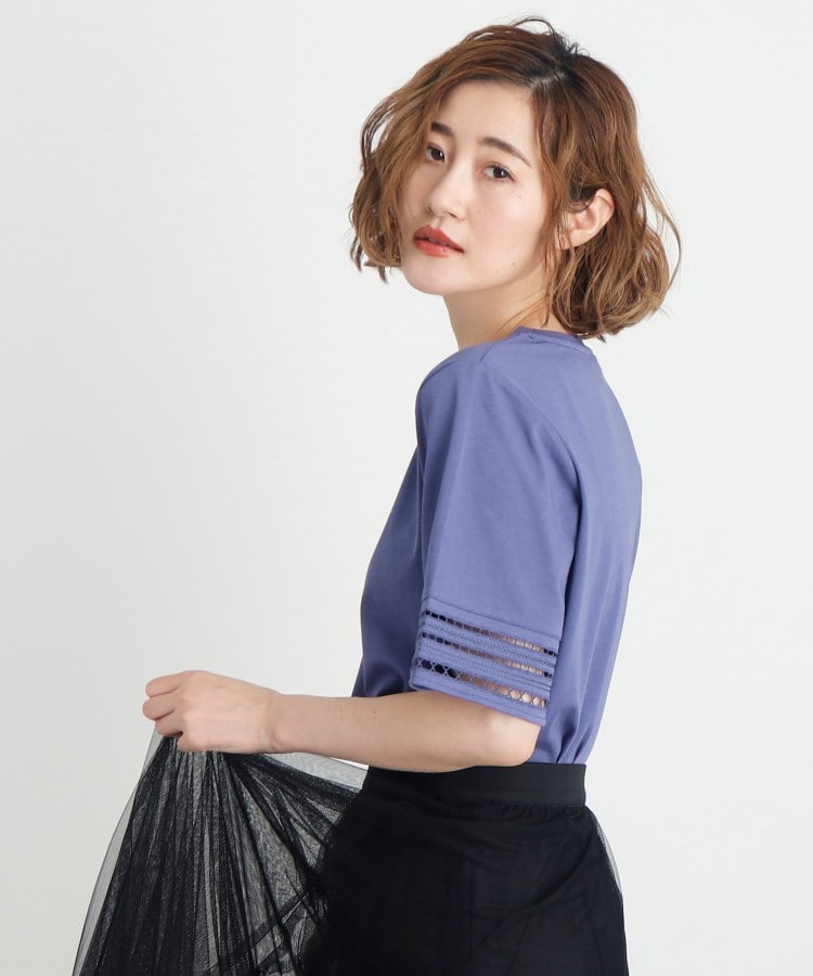 グローブ(grove)の【洗える・接触冷感・UV】袖刺繍デザインTシャツ9