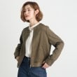 グローブ(grove)の【雑誌掲載】スエードライクブルゾン ブラウン(044)