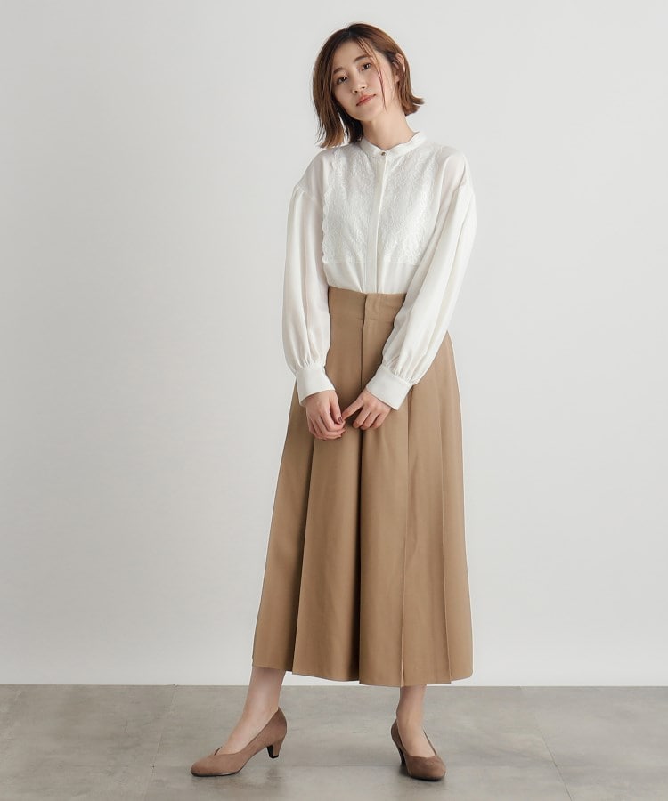 サイドバックルスカートパンツ(6~9分丈パンツ) | grove サイドバックルスカートパンツ(6~9分丈パンツ) | grove