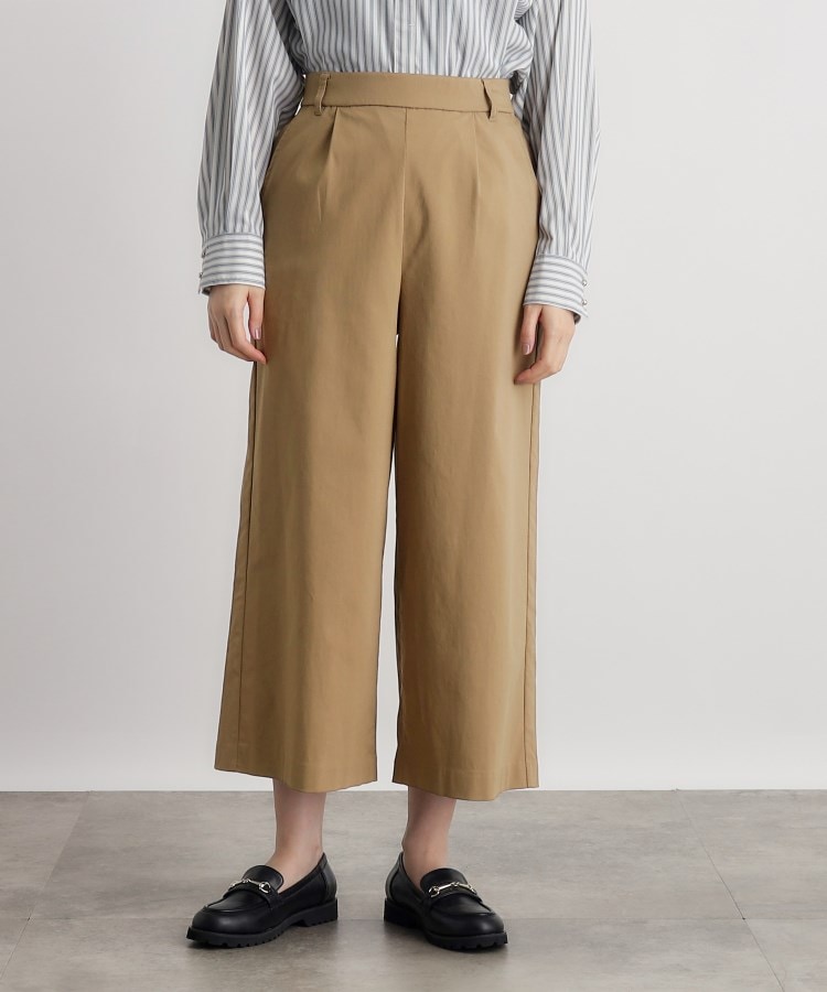 接触冷感】ハイパーストレッチワイドパンツ(6~9分丈パンツ 接触冷感】ハイパーストレッチワイドパンツ(6~9分丈パンツ