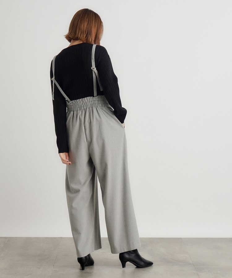 グローブ(grove)の2WAYショルダーストラップワイドパンツ5