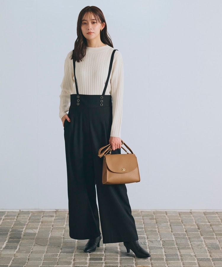 2WAYショルダーストラップワイドパンツ(フルレングスパンツ 2WAYショルダーストラップワイドパンツ(フルレングスパンツ