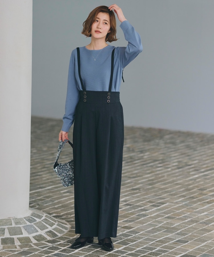 2WAYショルダーストラップワイドパンツ(フルレングスパンツ 2WAYショルダーストラップワイドパンツ(フルレングスパンツ